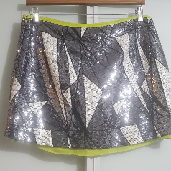 Rampage Sz L BNWT Sequin Skirt - Picture 5 of 13